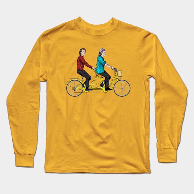 Rolling Tandem Long Sleeve T-Shirt by FanboyMuseum